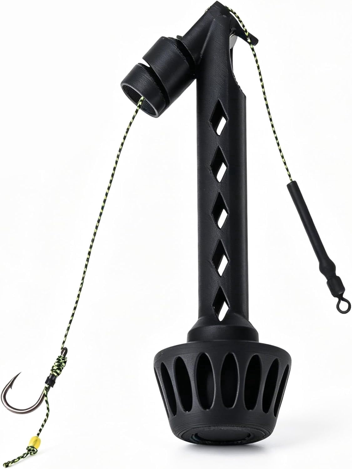 easy fishing hook threader Fesjoy Magnetic Fish Threader, Threading Tool for Fly with Magnetic, Small Size Lightweight Accessory of Hooks, Made of Sturdy PC Material : Sports & Outdoors There is an Attachment Loop to clip to your lanyard or retractor Fly Fishing Magnetic Fly Threader