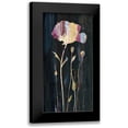 thumbnail image 1 of Jing, Jin 14x24 Black Modern Framed Museum Art Print Titled - Marble Garden Flower 3, 1 of 5