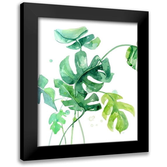 Jing, Jin 15x17 Black Modern Framed Museum Art Print Titled - Fresh Tropical 1