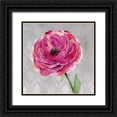 thumbnail image 1 of Jing, Jin 20x20 Black Ornate Wood Framed with Double Matting Museum Art Print Titled - Floral Inspired 2, 1 of 4