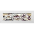thumbnail image 1 of Jing, Jin 32x11 White Modern Wood Framed Museum Art Print Titled - Floral Tapestry, 1 of 4