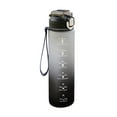 thumbnail image 1 of JingChun 1 Liter Water Bottle with Water volume scale Hourly BPA Free Reusable Leak Proof with Straw, 1 of 3
