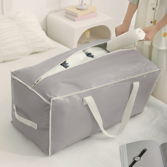 JingChun 1 Pack Moving Bags w/Backpack Straps, Moving Boxes & Storage Bins Alternative, Packing Supplies, Camping Accessories Totes, Dorm Room Essentials Storage Bags