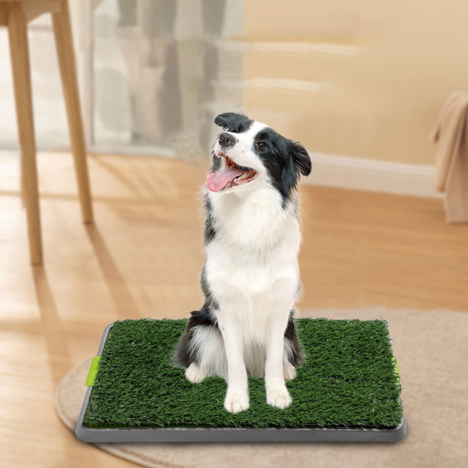 JingChun 14*25 inch Fake Grass Pee Pad for s, Grass Pad with Tray, Grass Pad with Tray, Grass Pad for s