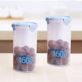 thumbnail image 1 of JingChun 1500ml Storage Jar Thickened Kitchen Household Cereals, Dried Fruit Jar Storage Box, Food Storage Plastic Sealed Jar 1Pc, 1 of 6