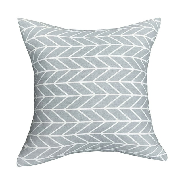 JingChun 15x15 Pillow Cover, Vintage Pillow Covers, 1Pc Throw Pillow Covers, Couch Pillows for Living Room, Decorative Farmhouse Accent Block Print Throw Pillow Covers