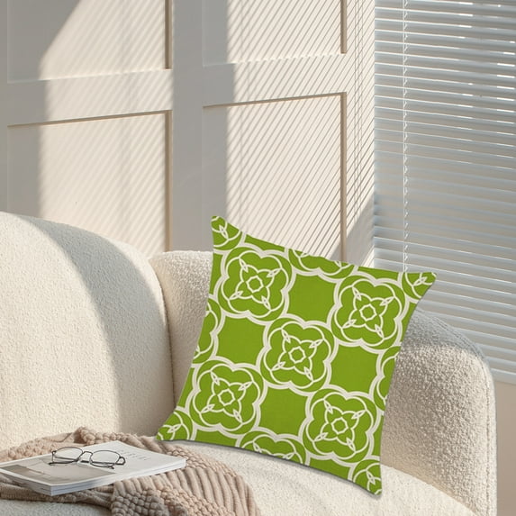 JingChun 17x17 In Pillow Covers Green Tropical Leaf Couch Pillow Cases Summer Throw Pillows Home Decor for Living Room Bedroom Bed Cushion Outdoor