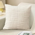 thumbnail image 1 of JingChun 1PC Decor Supersoft Pillow Covers Striped Cotton Decorative Throw Toss Cushion Cover for Sofa, 1 of 6