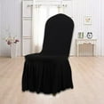 thumbnail image 1 of JingChun 1Pc Chair Covers for Dining Room Stretch Chair Slipcovers with Skirt for Kitchen Seat Protectors Wedding Banquet Decor Kids Pets Spandex Fabric Washable, 1 of 6