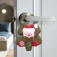 thumbnail image 1 of JingChun 1Pc Christmas Door Knob Hanger Plush Stuffed Reindeer Bear Hanging Pendant Ornaments Christmas Tree Window Decoration, 1 of 6