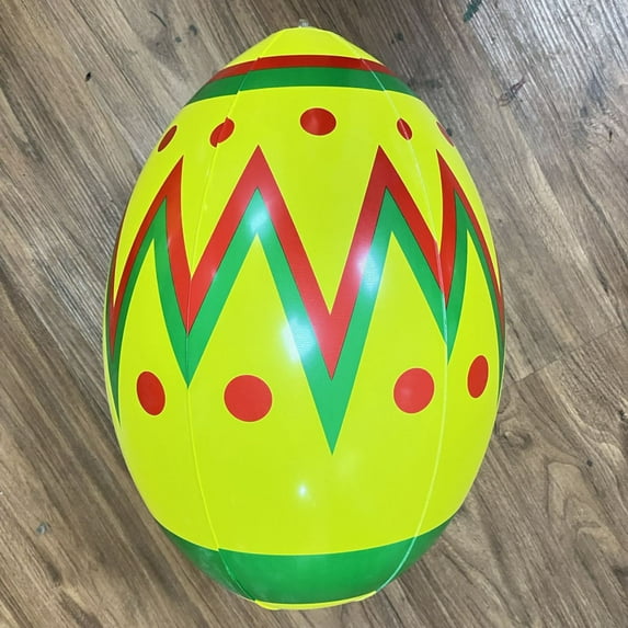 JingChun 1Pc Easter Inflatables PVC Decorations Standing Blow Up Colorful Easter Egg Easter Bunny Outdoor Decor for Holiday Party Yard Indoor Outdoor Garden Lawn(Egg)