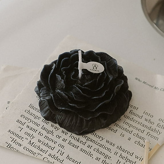 JingChun 1Pc Flower Shape Trendy Candle Floral Shaped Aesthetic Candle Soy Wax Cool Candle Handmade Decorative Candle for Home Yoga Valentine's Day Birthday Decor Wedding Party Gift