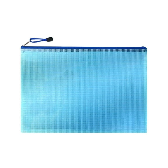 JingChun 1Pc Mesh Zipper Pouch, A4 Size Mesh Bags for Board Game & Puzzles Organizing Storage, Durable Letter Size File Bags for office Classroom Organization