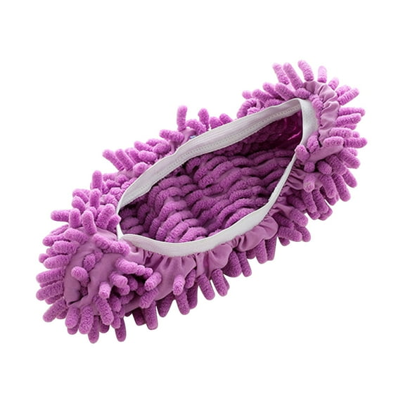 JingChun 1Pc Mop Sock for Floor Cleaning, Washable Reusable Mop Shoes, Microfiber Shoes Cover Cleaning Slippers, Multi Function Soft Dusting Slippers for House office Bathroom Kitchen