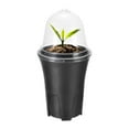 thumbnail image 1 of JingChun 1Pc Plant Nursery Pots with Humidity Dome Soft Transparent Plastic Gardening Pot Planting Containers Cups Planter Small Starter Seed Starting Trays for Seedling, 1 of 7