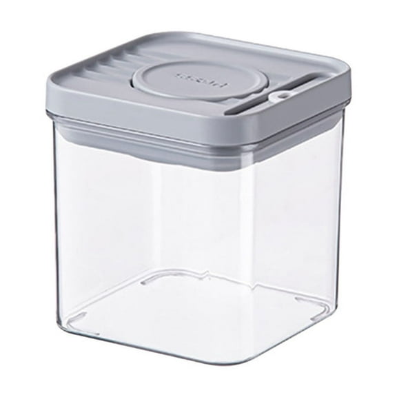JingChun 1Pc Pop Food Storage Containers with Lid, Airtight Push Button Sealing, for Rice, Candy, Nuts, Flour, Pet Food