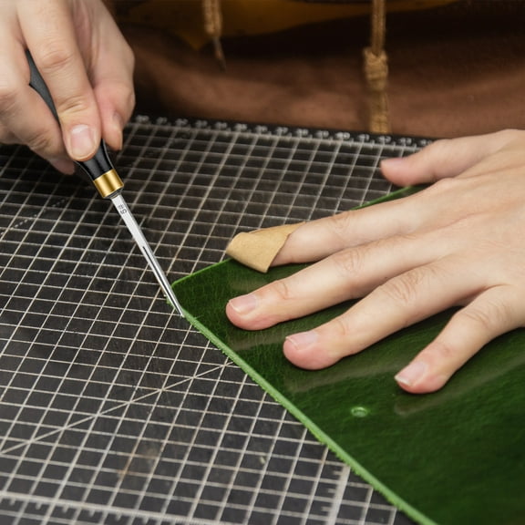 JingChun 1Pc Professional Leather Edge beveles for Leather Craft, Leather Tool Cutting beveling Leather Edge Skiver Tool for Leather Craft