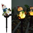 thumbnail image 1 of JingChun 1Pc Resin Snowman Solar Lights Outdoor Waterproof - Christmas Garden Stake Lights for Outdoor Christmas Decorations, Snowman Stake Landscape Lights for Patio Yard, 1 of 2