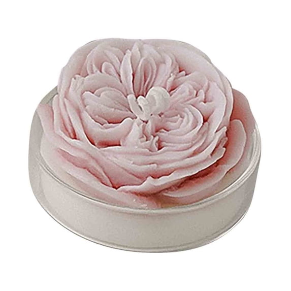 JingChun 1Pc Rose Scented Candles - Handmade Rose Flower Aromatherapy Candles for Valentine's Day Wedding Anniversary Birthday Home Decor Relaxing Stress