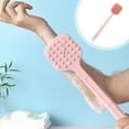 thumbnail image 1 of JingChun 1Pc Silicone Back Scrubber, Long Handle Soft Bristles Bath Brush, Body Shower Washing Brush Wet or Dry Cleaning Spa Brushing for Men and Women, 1 of 6