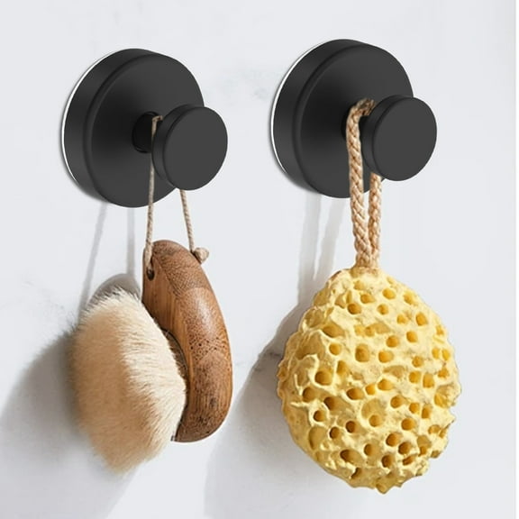 JingChun 1Pc Suction Cup Hooks for Shower, Bathroom, Kitchen, Glass Door, Mirror, Tile – Loofah, Towel, Coat, Bath Robe Hook Holder Waterproof