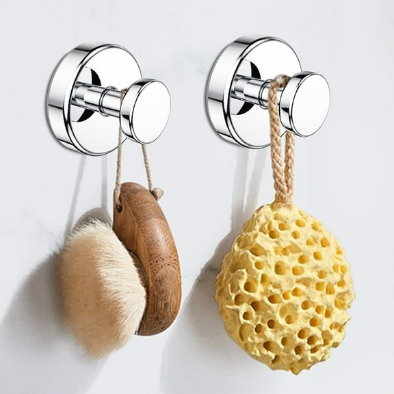 JingChun 1Pc Suction Cup Hooks for Shower, Bathroom, Kitchen, Glass Door, Mirror, Tile – Loofah, Towel, Coat, Bath Robe Hook Holder Waterproof