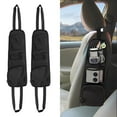 thumbnail image 1 of JingChun 2PCS Car Seat Storage Hanging Bag, Multi-Pocket Seat Side Organizer, Multifunctional Mesh Net Pocket, Can Hold Mobile Phone, Wallet, Glasses, Suitable for Cars, SUVs, 1 of 9