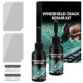 thumbnail image 1 of JingChun 2Pcs Automotive Glass Nano Repair Fluid Kit Cracked Car Windshield Repair Kit Resin | Wind Shield Car Glass Repair Set Glass Corrector Shatter Repair Glue for Cars, 1 of 2