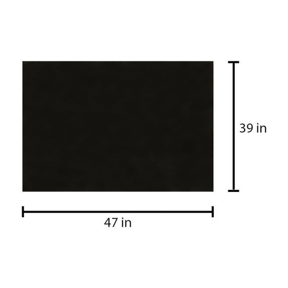 JingChun 39x47 inch Grill Mats for Outdoor Grill Fire Mat Barbecue Fire Mat Black Rectangle Conservancyive Mat, Grill Matt for Outdoor Grill Deck Protector