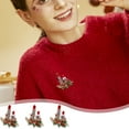 thumbnail image 1 of JingChun 3Pcs Christmas Brooch Set for Women Including Snowman Christmas Tree Candle Gift Box and Merry Christmas Ideal Gift for Holiday Decorations Or Christmas, 1 of 6