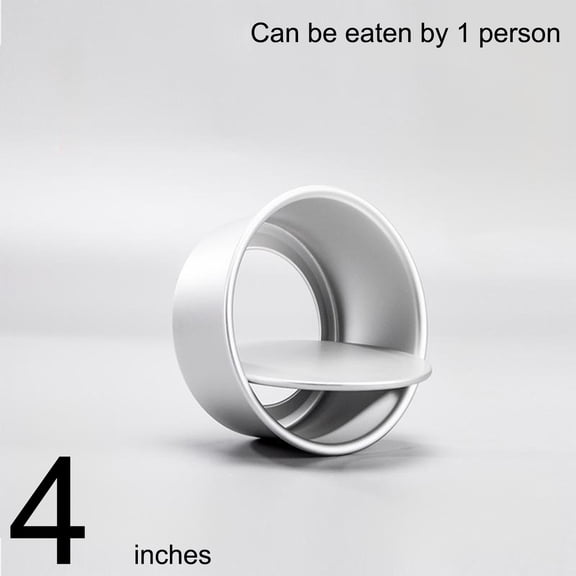 JingChun 4 Inch Cake Pan Round, Small Cheesecake Pan with Removable Bottom, Chiffon Cake Mold Anodized Aluminum Baking Pan