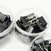 JingChun 40Pcs Medium Binder Clips, Black, Capacity Medium Clips, Fold Clamp, Binder Clips Medium Size, office Supplies