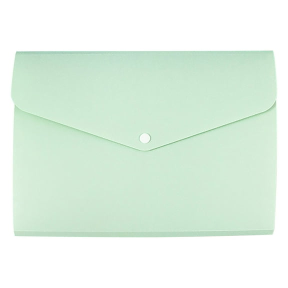 JingChun A4 Zipper Pouch, Plastic Folders with Snap Closure, Envelope Expanding File Wallet Document Organizer with Snap Closure & Label Pocket School Supplies