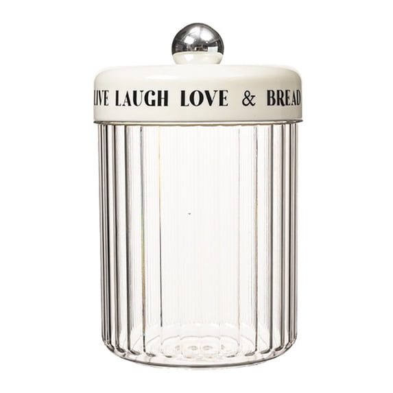 JingChun Airtight Glass Food Storage Container Jars with Lids - Decorative Kitchen Canisters for Pantry Organization, Coffee, Candy, Tea, Sugar