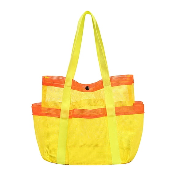 JingChun Beach Bag, Large Portable Mesh Beach Bag Oversized Beach Tote Beach Towel Bag