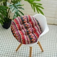 thumbnail image 1 of JingChun Bohemian Soft Round Chair Pad Garden Patio Home Kitchen office Seat Cushion Calligraphy Diameter 17in, 1 of 4
