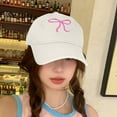 thumbnail image 1 of JingChun Bow-Tie Baseball Cap for Women Fashion Sun Hats for Women Trucker Hat Y2k Sun Cap Visor Cap Hiking Travel Trendy, 1 of 6