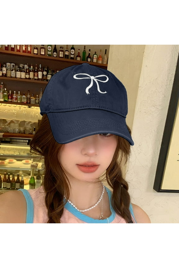 Bow-Tie Baseball Cap for Women Fashion Sun Hats for Women Trucker Hat Y2k Sun Cap Visor Cap Hiking Travel Trendy