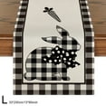 thumbnail image 1 of JingChun Buffalo Plaid Carrots Easter Table Runner, Spring Summer Seasonal Anniversary Holiday Kitchen Dining Table Decoration for Indoor Outdoor Home Party Decor, 1 of 7