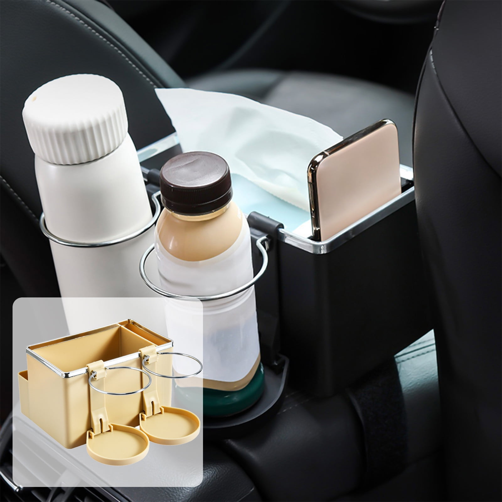 JingChun Car organizers and storage New Car Seat Storage Box with Cup