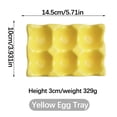 thumbnail image 1 of JingChun Ceramic Egg Holder 6 Cups Egg Tray Porcelain Fresh Egg Holder for Fridge Countertop Kitchen Storage, 1 of 4