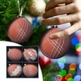 thumbnail image 1 of JingChun Christmas Balls Ornaments, Silk Christmas Hanging Ball Decorations, 4Pcs Luxury Vintage Christmas Tree Decor for Xmas Holiday Wedding Party, 1 of 6