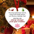 thumbnail image 1 of JingChun Christmas in Heaven Ornament, Christmas Ornaments with Lotus flower, Remembrance Hanging Decor, Sympathy Gift for Loss one, 1 of 3