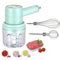 thumbnail image 1 of JingChun 3 in 1 Mini Electric Whisk,with Garlic Chopper,USB Rechargeable Detachable Handheld Egg Beater, Good Helper in the Kitchen Making Cakes, 1 of 3
