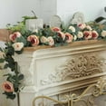 thumbnail image 1 of JingChun Clearance Under $2.00 5.3Ft Artificial Flower Garland with Roses Fake Rose Flower Garland Floral Vines for Wedding Home Party Table Runner Decor Artificial Flower Vines Fake Silk, 1 of 6