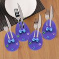 thumbnail image 1 of JingChun Clearance Under $2.00 Easter Eggs Utensil Cutlery Pouch Bags Silverware Bag 7.6x5.5 Inch Utensil Sleeve for Knife forks Easter Table Decoration, 1 of 7