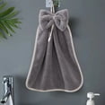thumbnail image 1 of JingChun Clearance Under $2.00 Hand Towel Bow Hand Towel Hangable Hand Towel Fleece Soft Absorbent Towel Kitchen Towels Holiday Gift Mother's Day Gift, 1 of 6