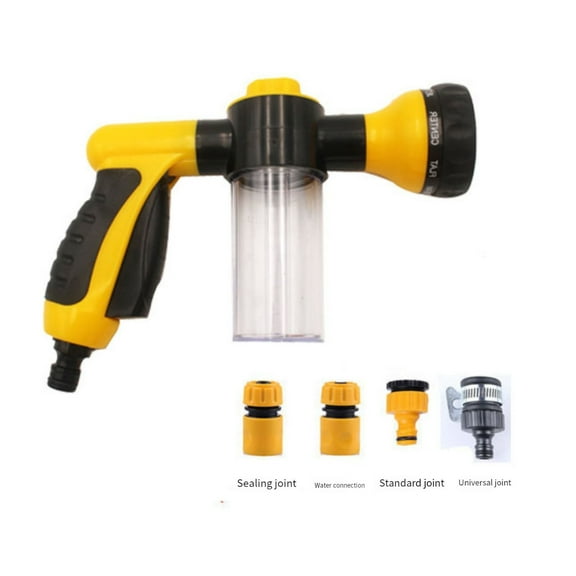 JingChun Clearance Under $2.00 Pet Shower Washing Hose Attachment for Outside Shampoo Sprayer Washer Mode Garden Hose Nozzle with 3.5oz Soap Dispenser for Watering Flowers Car Wash