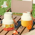thumbnail image 1 of JingChun Clearance Under $2.00 Trendy New Juicer Portable Wireless Juicer Cup 850ML Large Capacity for Crushing Ice Blending Fruit Versatile Juicing Machine with Two Lids and Straw, 1 of 9