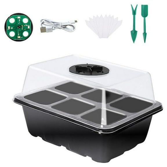 JingChun 6-hole Tray with Light Extractor with White Label Nutrient Box Plastic Bowl Rectangular